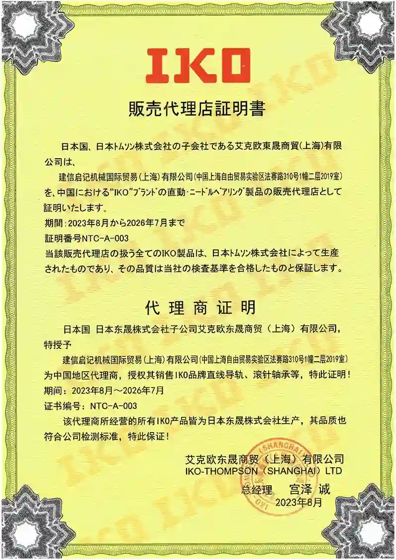 Brand authorization certificate