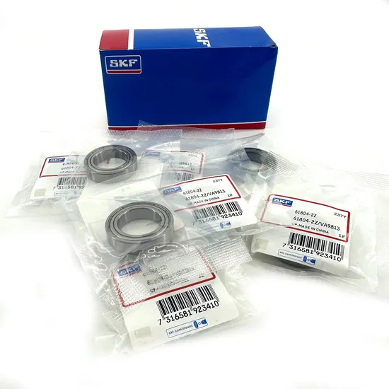 Double Rubber Sealed SKF 61804-2RS1 Deep Groove Ball Bearing 20x32x7mm for Industrial Equipment with OEM ODM Service