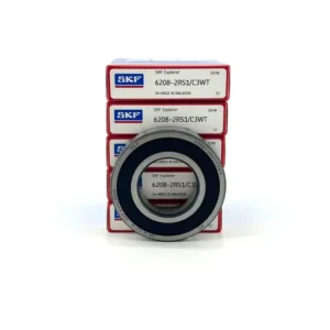 Double Rubber Seal Deep Groove Ball Bearing SKF 6208-2RS1 C3 40x80x18mm for Industrial Machinery Lubrication with Grease or Oil
