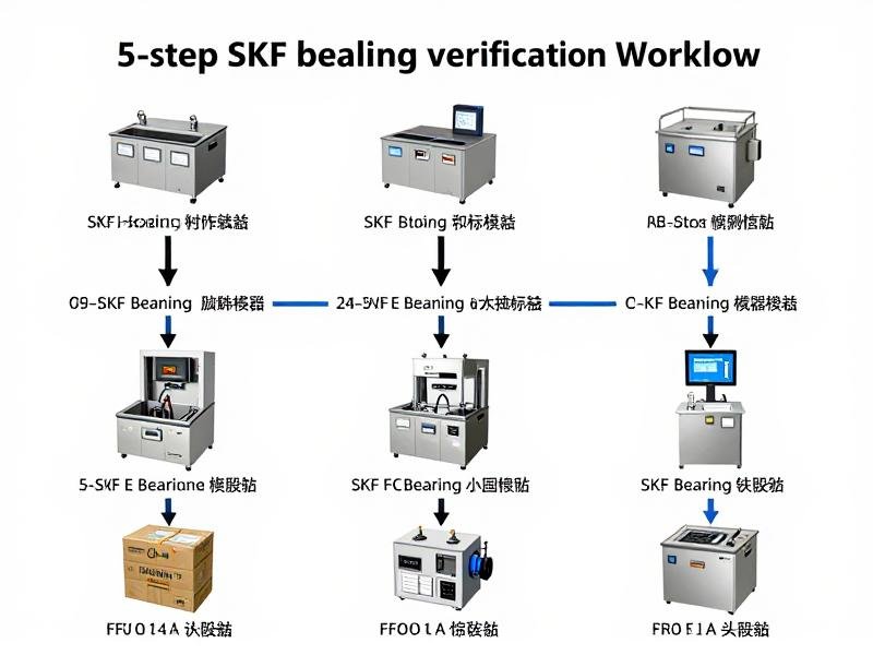 5-step SKF bearing verification workflow diagram