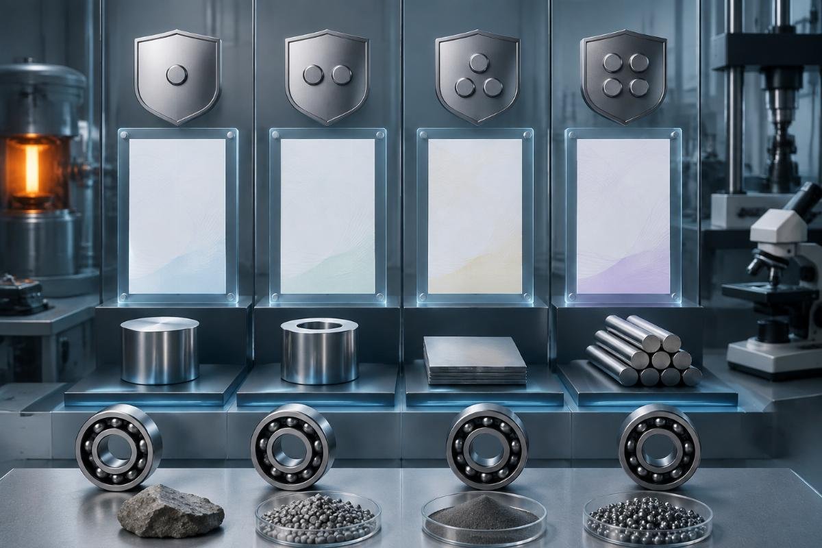 Comparison of EN 10204 certificate types for bearing material verification