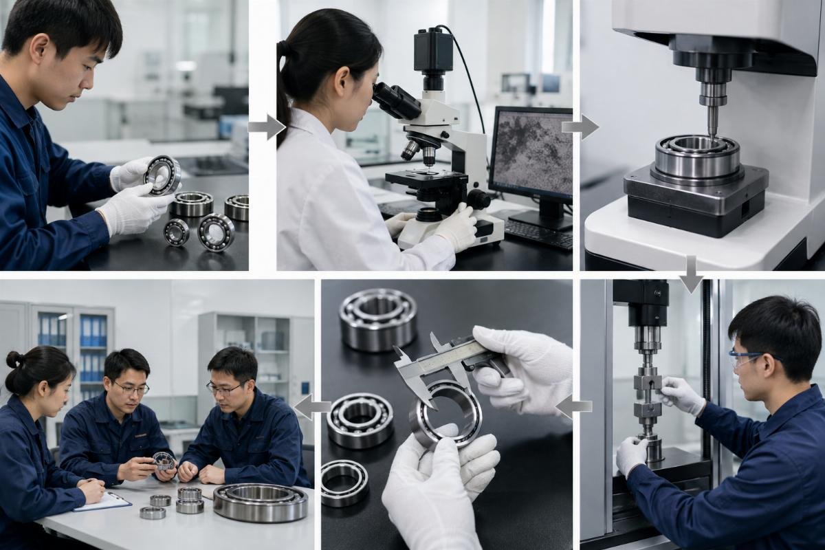 Cross-reference verification workflow for bearing material standards