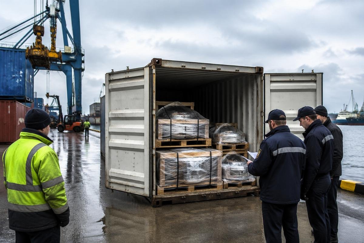 Frozen SKF main shaft bearings shipment at a European port due to traceability and origin mismatch