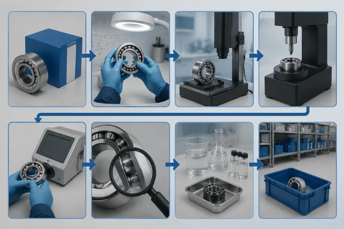 SKF bearing authenticity verification process flowchart